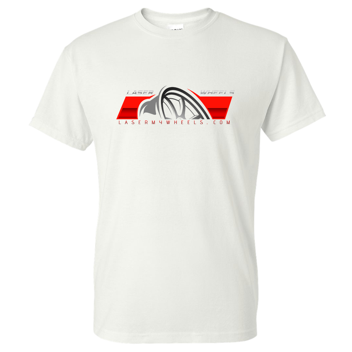 Laser Wheels Short Sleeve Tees, Full Color Logo