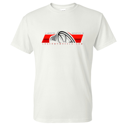 Laser Wheels Short Sleeve Tees, Full Color Logo