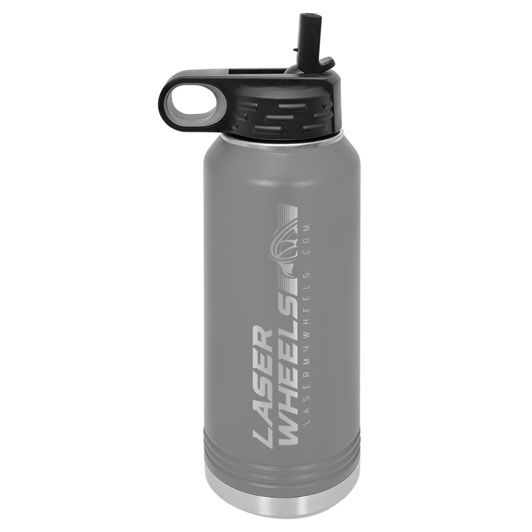 GenRight 32 oz. Insulated Laser Engraved Stainless Steel Water Bottle